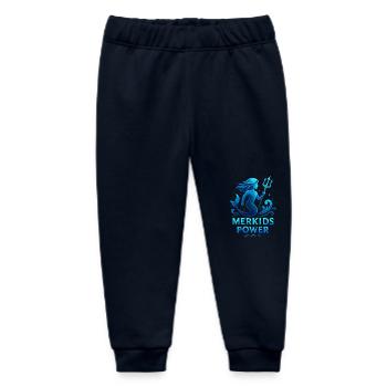 Merkids Power - Baby Organic Sweatpants by Stanley/Stella - navy - Front