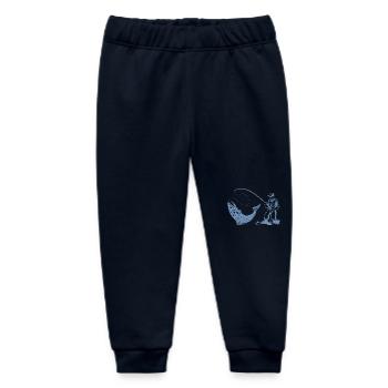 Angler Forelle Fliegenfischen Design Geschenke - Baby Organic Jogginghose Baby Tumbler von Stanley/Stella - Navy - Vorne