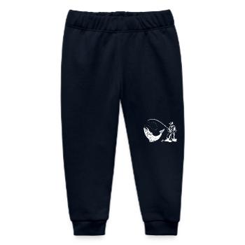 Angler Forelle Fliegenfischen Design Geschenke - Baby Organic Jogginghose Baby Tumbler von Stanley/Stella - Navy - Vorne