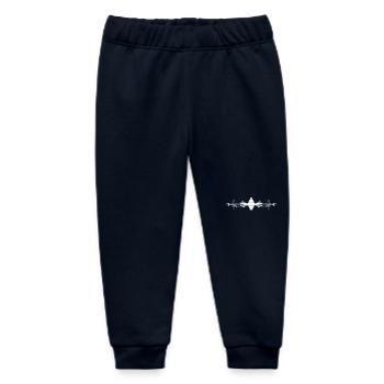 Music Frequency: Sound, Waves, Physics and Sound - Baby Organic Sweatpants by Stanley/Stella - navy - Front