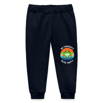Frog Tree Frog - Baby Organic Sweatpants by Stanley/Stella - navy - Front