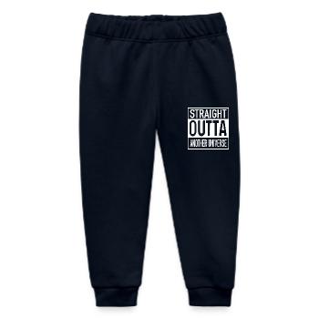 Straight OUTTA Another Universe - Baby Organic Sweatpants by Stanley/Stella - navy - Front
