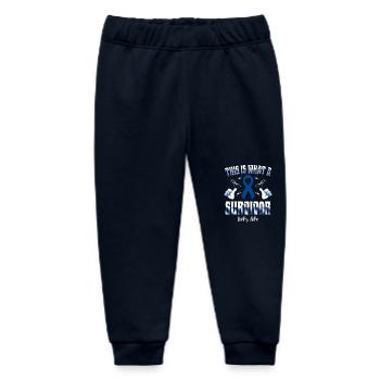 So sieht ein Überlebender aus Darmkrebs - Baby Organic Jogginghose Baby Tumbler von Stanley/Stella - Navy - Vorne