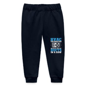 Air Conditioning Technician Technician Refrigeration Technician Heating - Baby Organic Sweatpants by Stanley/Stella - navy - Front