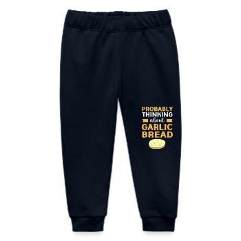 Bread Garlic - Baby Organic Sweatpants by Stanley/Stella - navy - Front