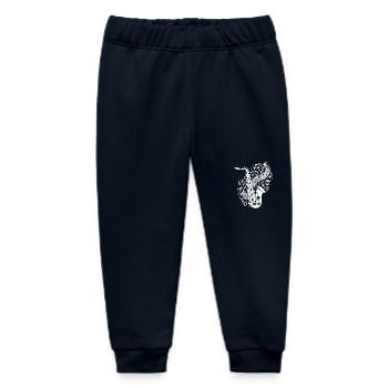 Saxophone with Flying Music Sheet Music - Baby Organic Sweatpants by Stanley/Stella - navy - Front