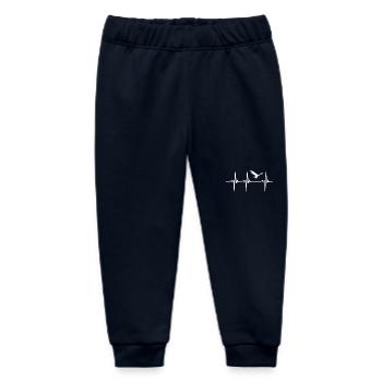 Herzschlag für Adler im eleganten Aufwind Flug - Baby Organic Jogginghose Baby Tumbler von Stanley/Stella - Navy - Vorne