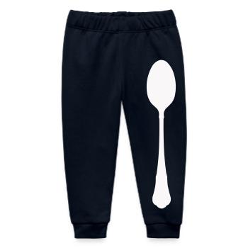 Silhouette de la cuillère - Pantalon de jogging bébé bio Stanley/Stella - marine - Devant