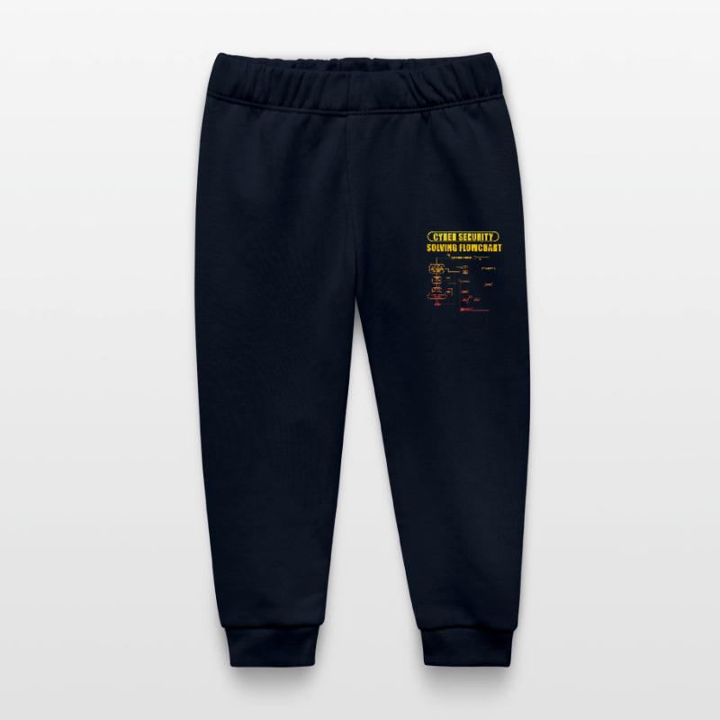 Cyber Security Solving Flowchart Baby Organic Sweatpants by Stanley/Stella