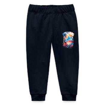 Caribbean Shirt - Baby Organic Sweatpants by Stanley/Stella - navy - Front