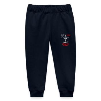Marine Humour – I go crab fishing - Baby Organic Sweatpants by Stanley/Stella - navy - Front