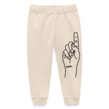 zeigefinger - Baby Organic Jogginghose Baby Tumbler von Stanley/Stella - Natur - Vorne