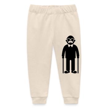 Grandpa Senior - Baby Organic Sweatpants by Stanley/Stella - soft Ecru - Front