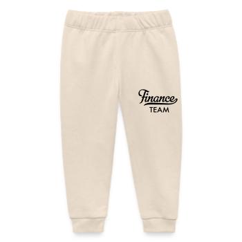 Finance Team - Baby Organic Sweatpants by Stanley/Stella - soft Ecru - Front