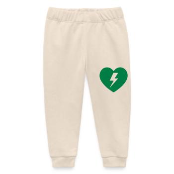 Premiers secours pour défibrillateur anti-échappement - Pantalon de jogging bébé bio Stanley/Stella - écru doux - Devant