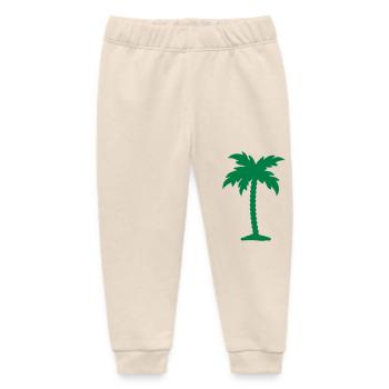 palm tree - Baby Organic Sweatpants by Stanley/Stella - soft Ecru - Front