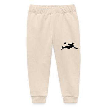 Footballeurs - Pantalon de jogging bébé bio Stanley/Stella - écru doux - Devant