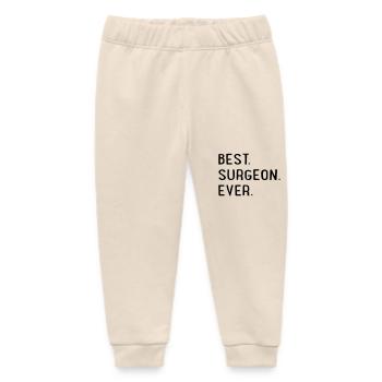 Best surgeon - Baby Organic Sweatpants by Stanley/Stella - soft Ecru - Front
