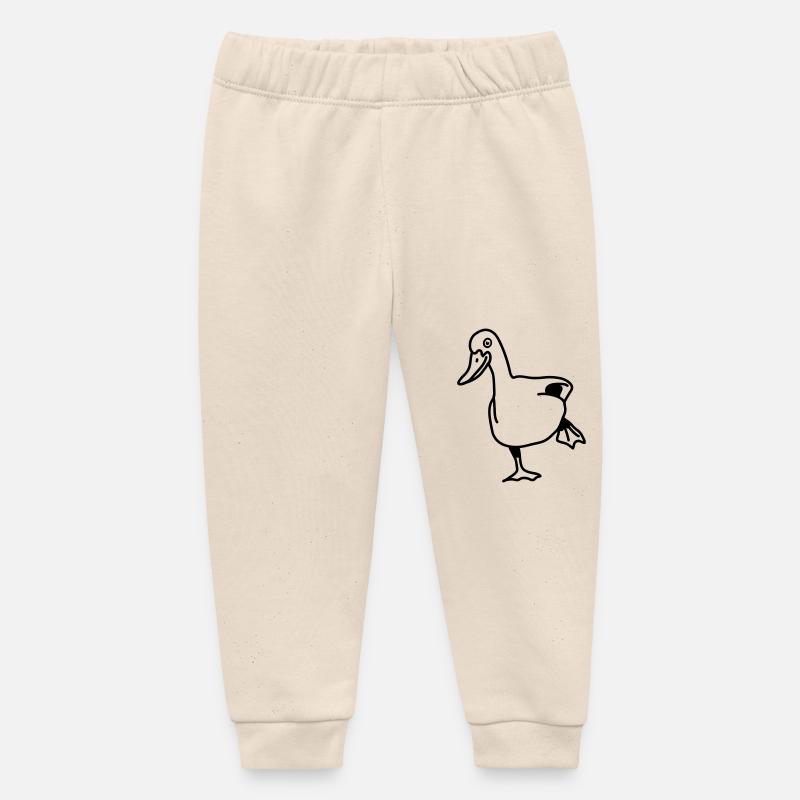 duck - Baby Organic Sweatpants by Stanley/Stella - soft Ecru