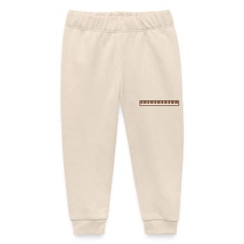 Piano Piano Playing Classical Music Instrument - Baby Organic Sweatpants by Stanley/Stella - soft Ecru - Front