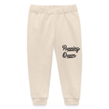 Running Queen - Baby Organic Jogginghose Baby Tumbler von Stanley/Stella - Natur - Vorne