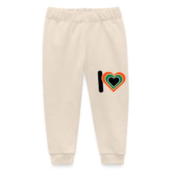 I Love I Love I Love I Love I Love I Love I Love - Baby Organic Jogginghose Baby Tumbler von Stanley/Stella - Natur - Vorne