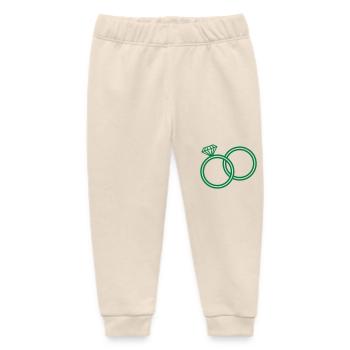 wedding rings - Baby Organic Sweatpants by Stanley/Stella - soft Ecru - Front