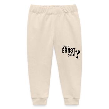 Are you serious? - Simple but effective statement - Baby Organic Sweatpants by Stanley/Stella - soft Ecru - Front