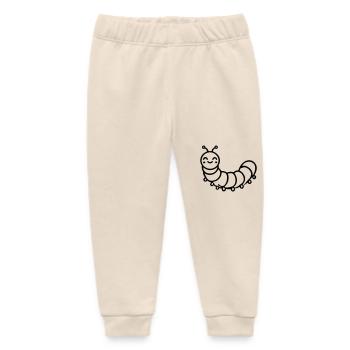 Raupe Schmetterling Wurm - Baby Organic Jogginghose Baby Tumbler von Stanley/Stella - Natur - Vorne