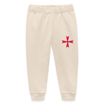 Cross - Baby Organic Sweatpants by Stanley/Stella - soft Ecru - Front