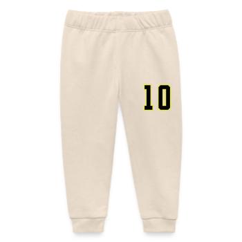 10 Zahl Trikot Zehn - Baby Organic Jogginghose Baby Tumbler von Stanley/Stella - Natur - Vorne