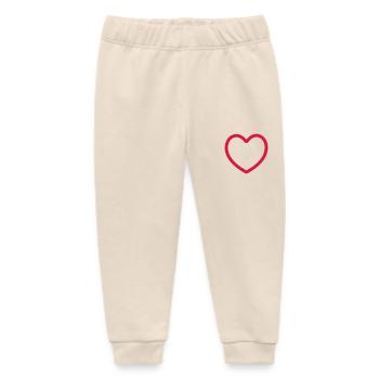 herz - Baby Organic Jogginghose Baby Tumbler von Stanley/Stella - Natur - Vorne