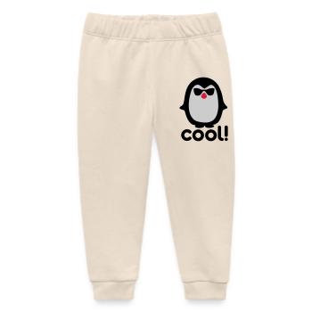 Cool pinguïn - Baby Organic Jogginghose Baby Tumbler von Stanley/Stella - Natur - Vorne