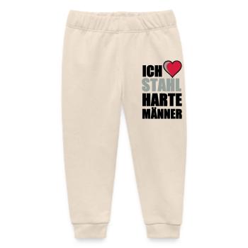 Stahlharte Männer Geschenk - Baby Organic Jogginghose Baby Tumbler von Stanley/Stella - Natur - Vorne