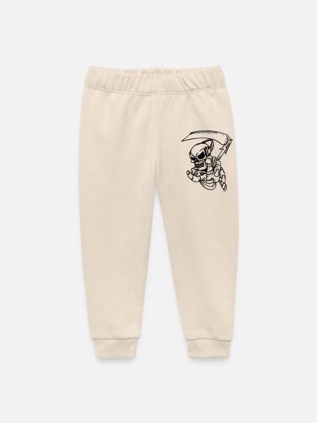 Skelett mit Sense - Baby Organic Jogginghose Baby Tumbler von Stanley/Stella - Natur