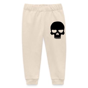 Skull original - Baby Organic Sweatpants by Stanley/Stella - soft Ecru - Front