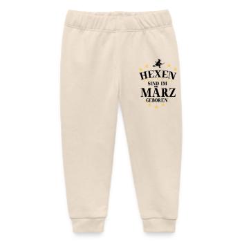 Witches March - Baby Organic Sweatpants by Stanley/Stella - soft Ecru - Front