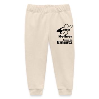 Super Kellner Geschenk - Baby Organic Jogginghose Baby Tumbler von Stanley/Stella - Natur - Vorne