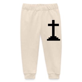 Kreuz (V) - Baby Organic Jogginghose Baby Tumbler von Stanley/Stella - Natur - Vorne