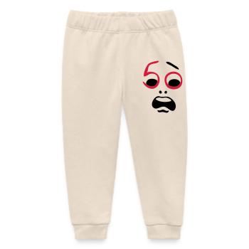 Help, 50 years! - Baby Organic Sweatpants by Stanley/Stella - soft Ecru - Front