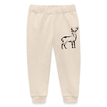 Schöner Hirsch - Baby Organic Jogginghose Baby Tumbler von Stanley/Stella - Natur - Vorne