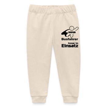 Super Busfahrer Bus, Verkehr, Beruf, Geschenk - Baby Organic Jogginghose Baby Tumbler von Stanley/Stella - Natur - Vorne