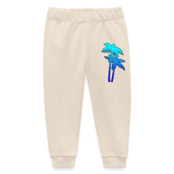 PALMS - Baby Organic Sweatpants by Stanley/Stella - soft Ecru - Front