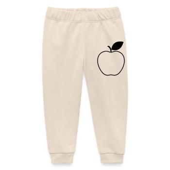 Apfel Obst Frucht Vegetarisch Vegan Geschenkidee - Baby Organic Jogginghose Baby Tumbler von Stanley/Stella - Natur - Vorne