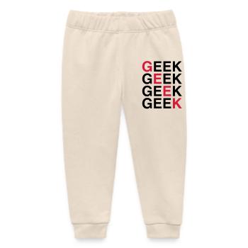 Geek! - Baby Organic Jogginghose Baby Tumbler von Stanley/Stella - Natur - Vorne