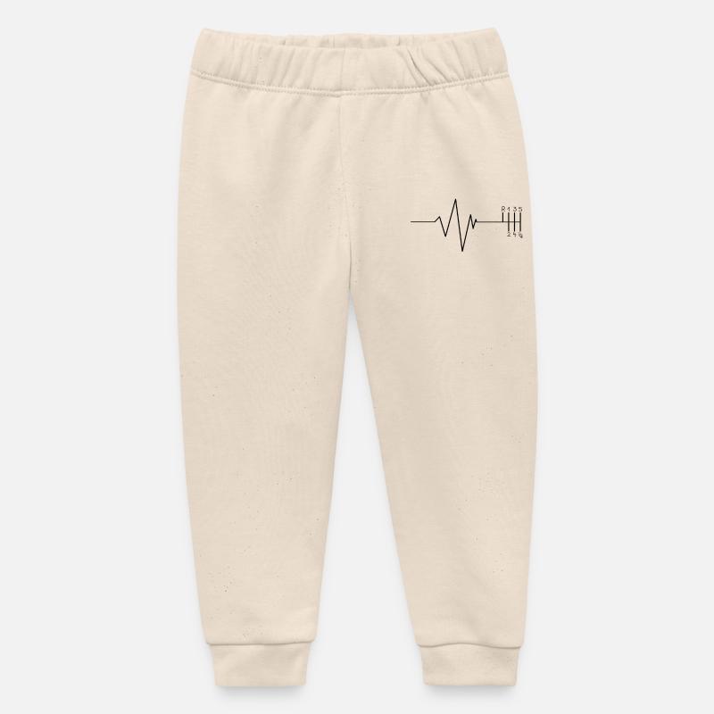 Circuit d'impulsion h - Pantalon de jogging bébé bio Stanley/Stella - écru doux