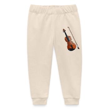 Fiddle - Baby Organic Sweatpants by Stanley/Stella - soft Ecru - Front