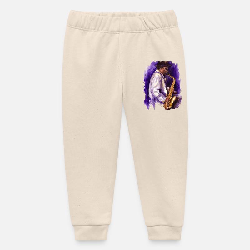 saxo - Pantalon de jogging bébé bio Stanley/Stella - écru doux