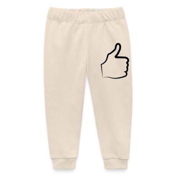 Daumen hoch thumb - Baby Organic Jogginghose Baby Tumbler von Stanley/Stella - Natur - Vorne