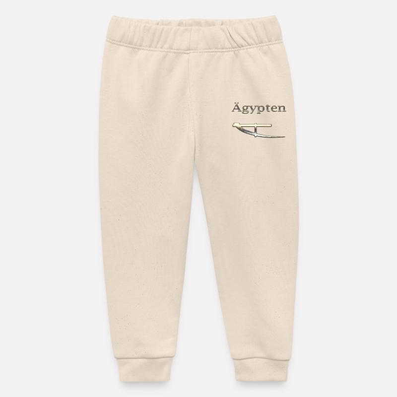 Egypte 67 - Pantalon de jogging bébé bio Stanley/Stella - écru doux